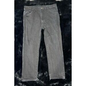 Rustler Jeans Mens 38x30 Black Denim Cotton Pants Workwear Casual Classic‎